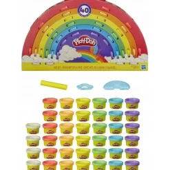 Play-Doh regnbågspaket med 40 burkar