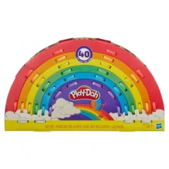 Play-Doh regnbågspaket med 40 burkar